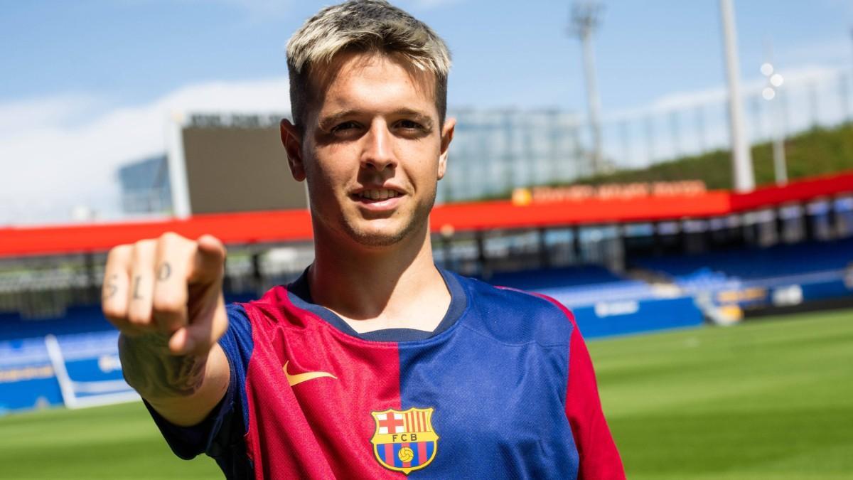 Rubén López es uno de los jugadores más versátiles del filial del Barça