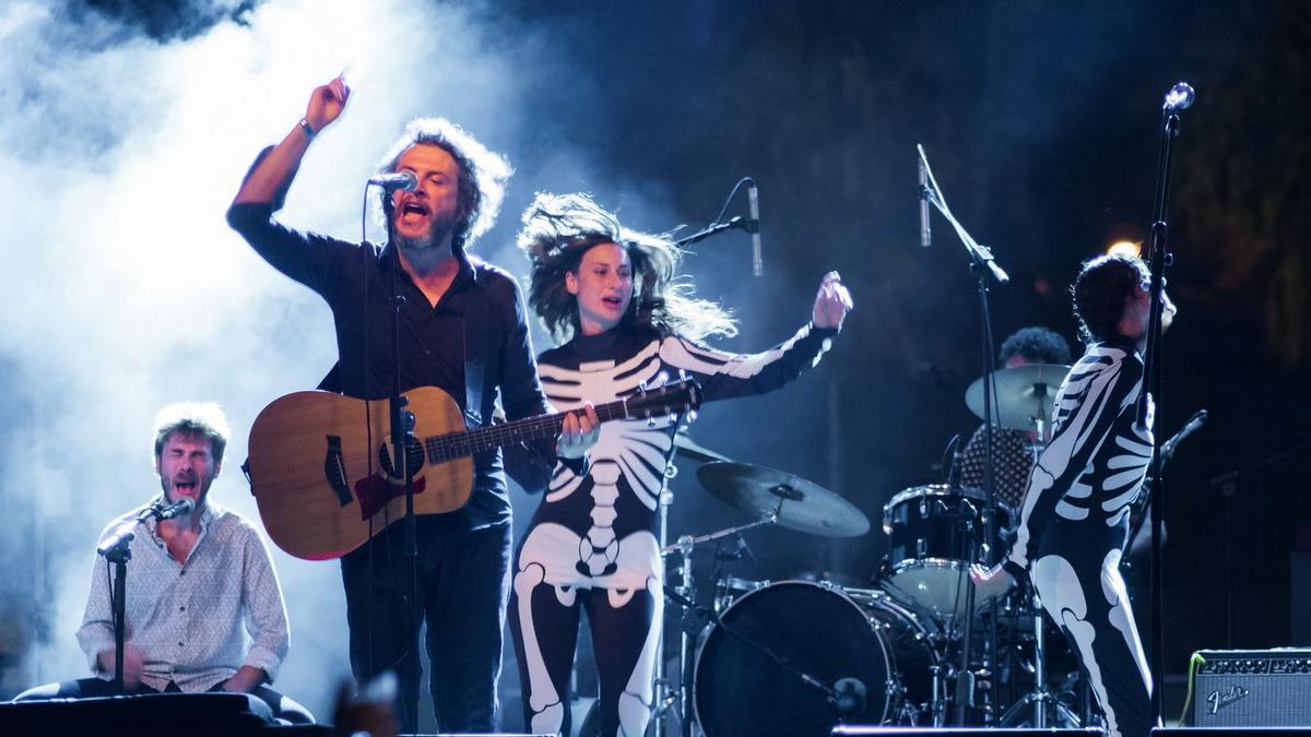 Jose Domingo, durante uno de sus conciertos
