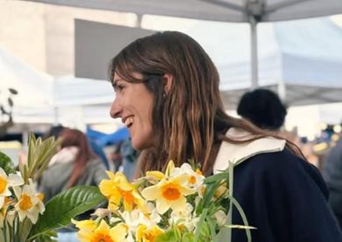 Lorea Palacios, propietaria del estudio floral 'Flora et labora'.