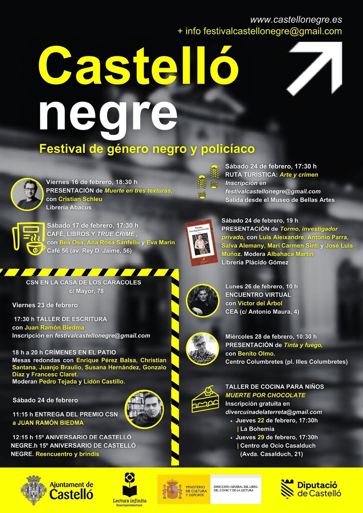 Castelló Negre Festival Literatura Castellón Novela Negra Policíaca
