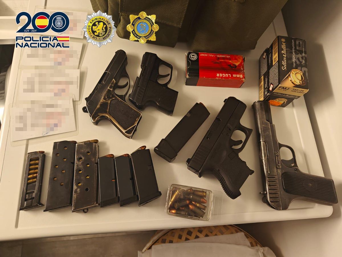 Hallan siete armas de fuego en los registros