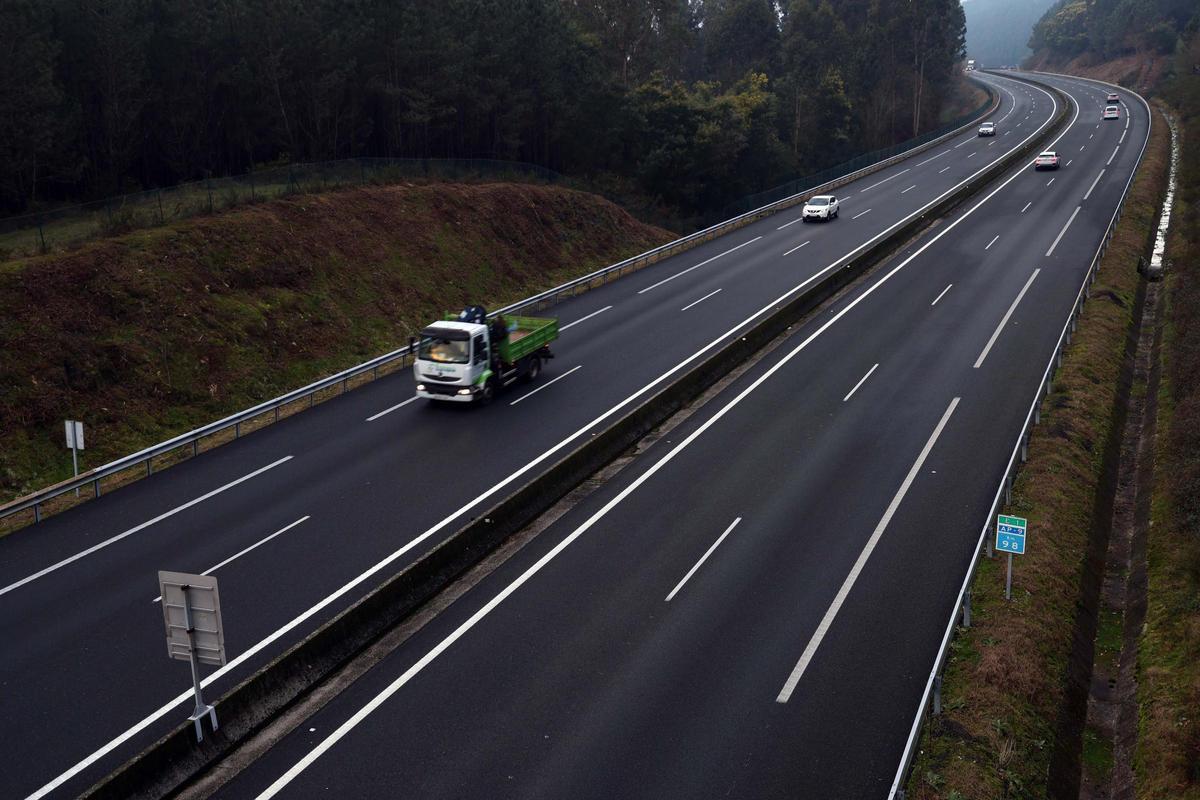 La autopista en tierras valguesas.