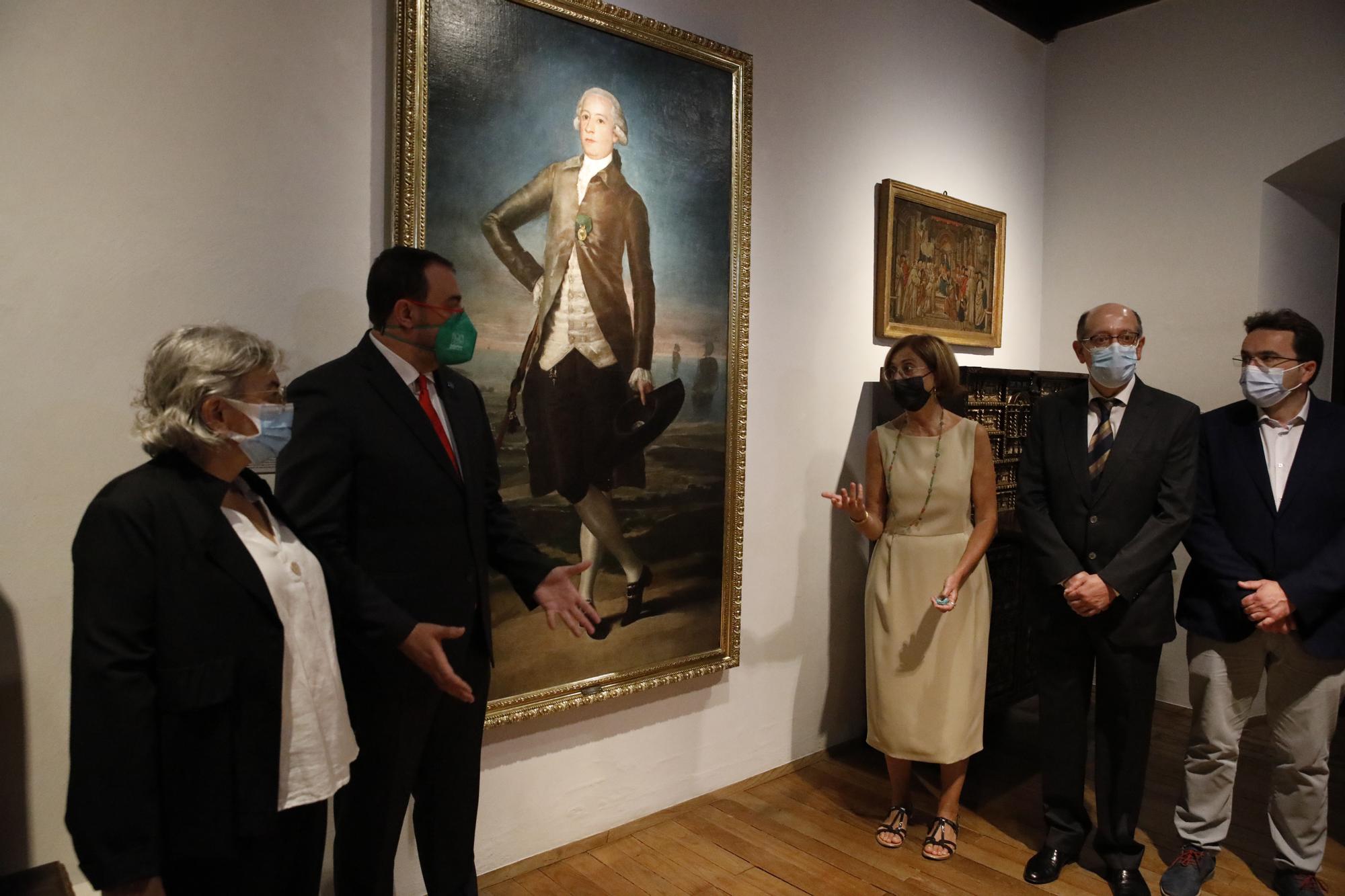 Inauguración de la exposición del retrato de Goya a Jovellanos en el arenal de San Lorenzo en la Casa Natal