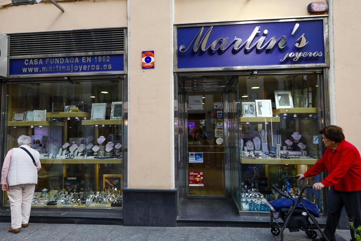 Escaparate de Martin's Joyeros.