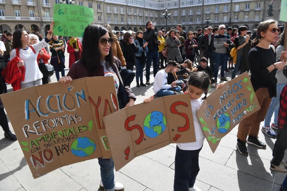 Alumnos coruñeses, contra el cambio climático