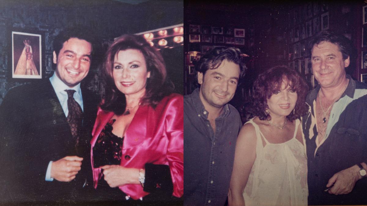 Rocío Jurado y Sara Montiel posan en Alduccio.