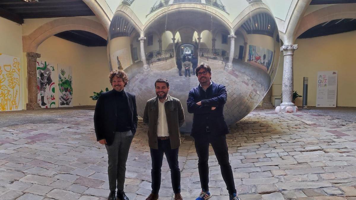 Rafel Brunet, Javier Bonet y Fernando Gómez de la Cuesta, responsables del área de Cultura