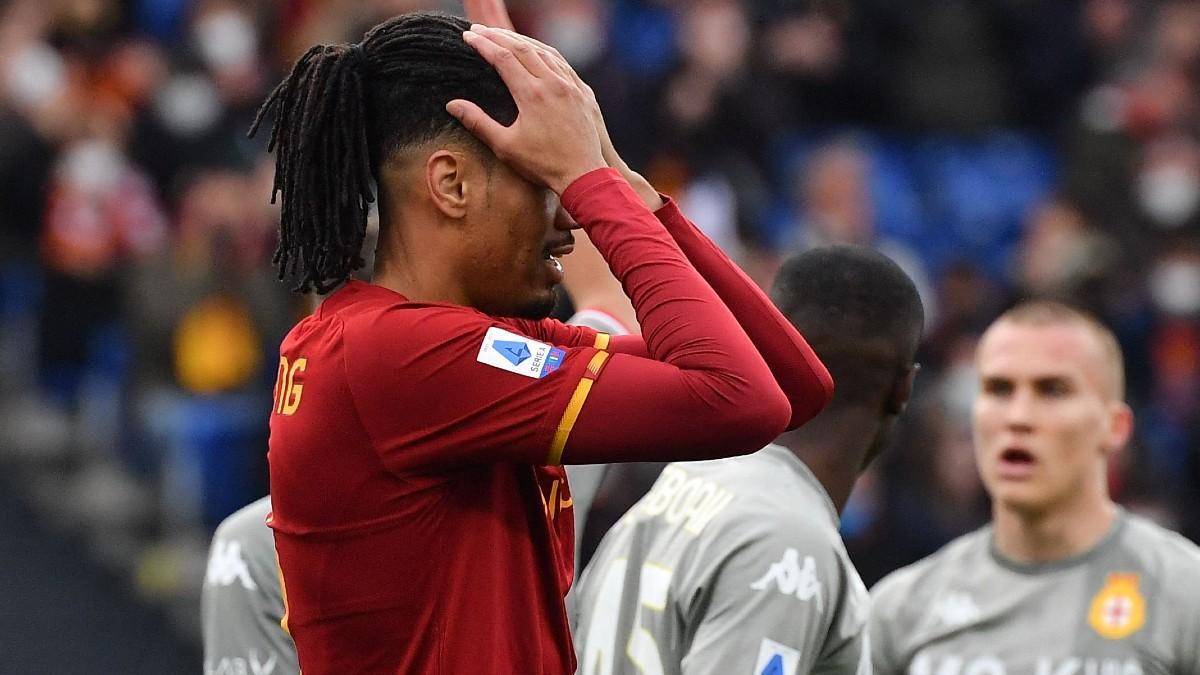 Smalling lamenta una ocasión fallada por parte de la Roma