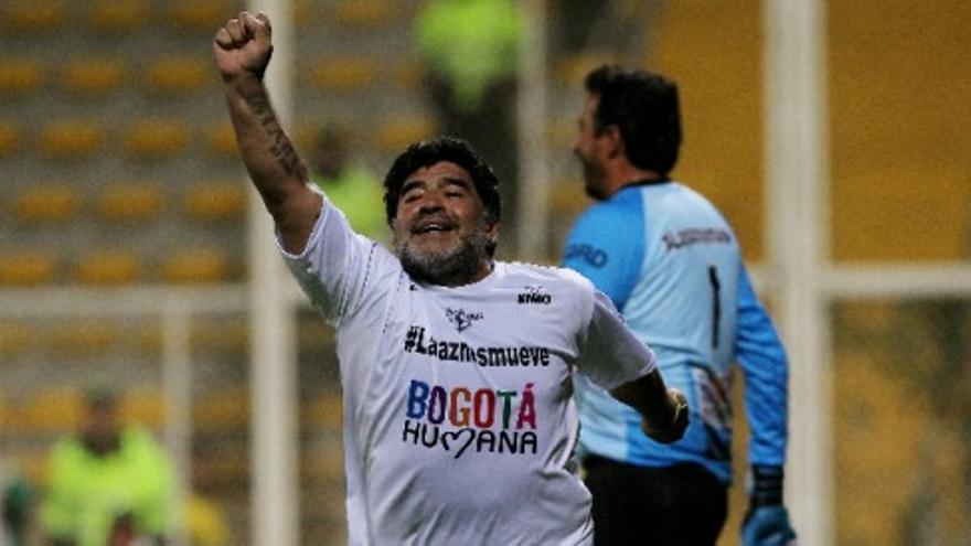 Maradona, protagonista en el Partido por la Paz en Colombia