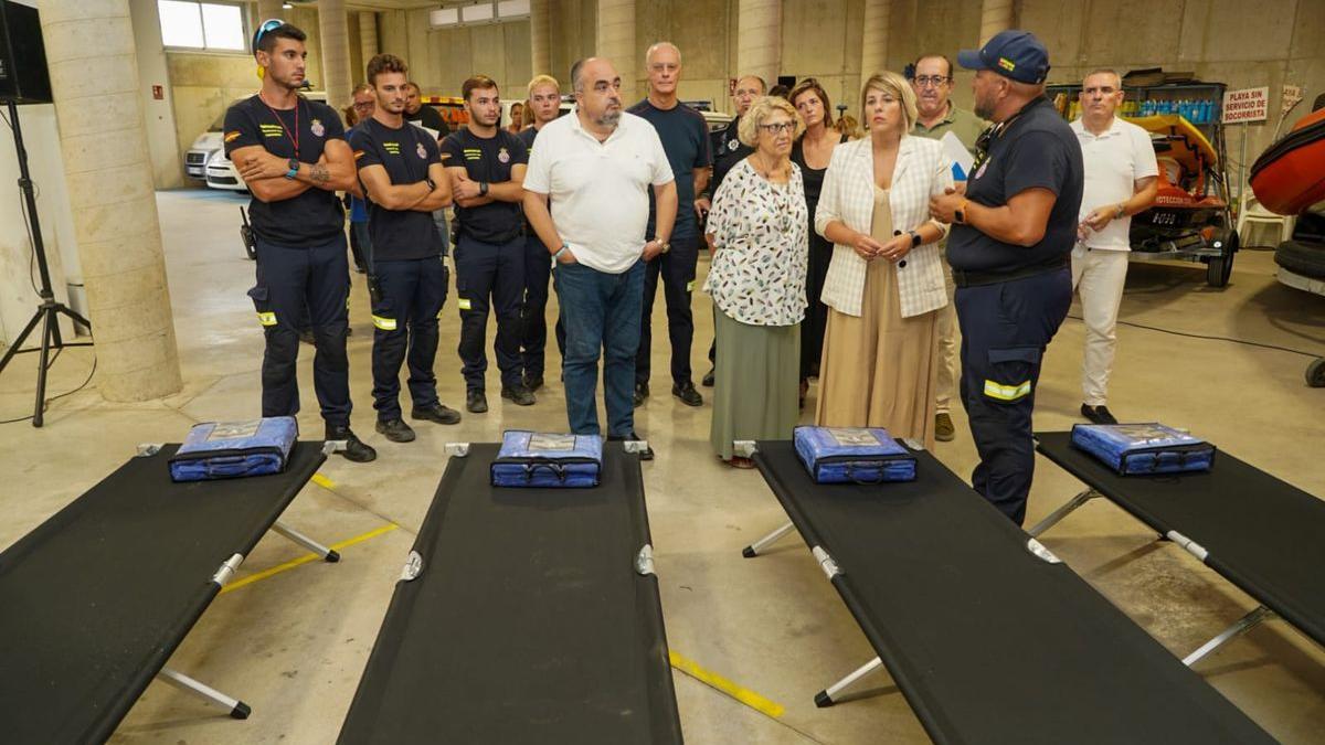 Reunión sobre el plan de evacuación en caso de inundaciones celebrada este viernes.