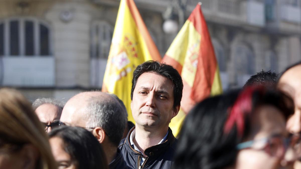 Vicente Betoret en una manifestación.