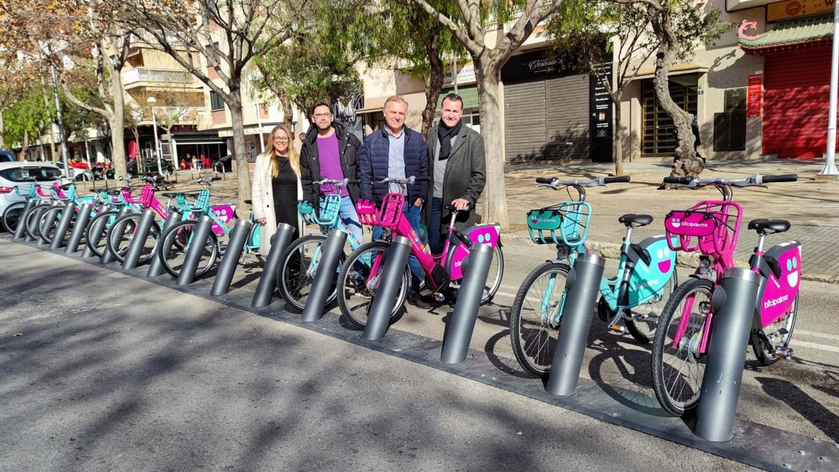 La nueva estación de Bicipalma instalada en la barriada de Son Oliva.