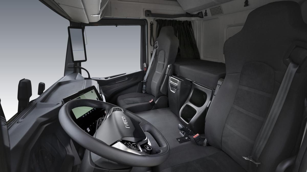 Interior del Iveco S-Way Rigido eléctrico