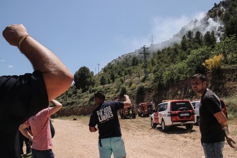 Incendio forestal en Cocentaina