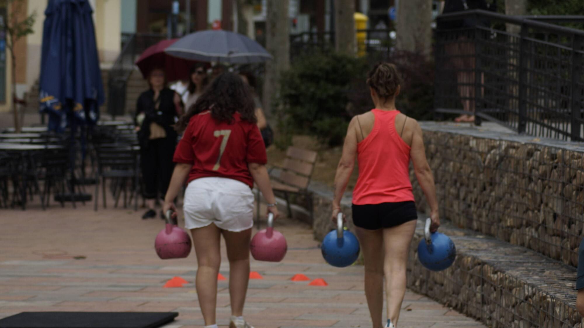 Exhibición de halterofilia y CrossFit en Plaza de la Puebla, Zamora.