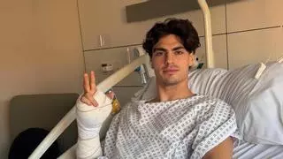 Fermín Aldeguer, operado en Barcelona del primer metacarpiano de la mano derecha