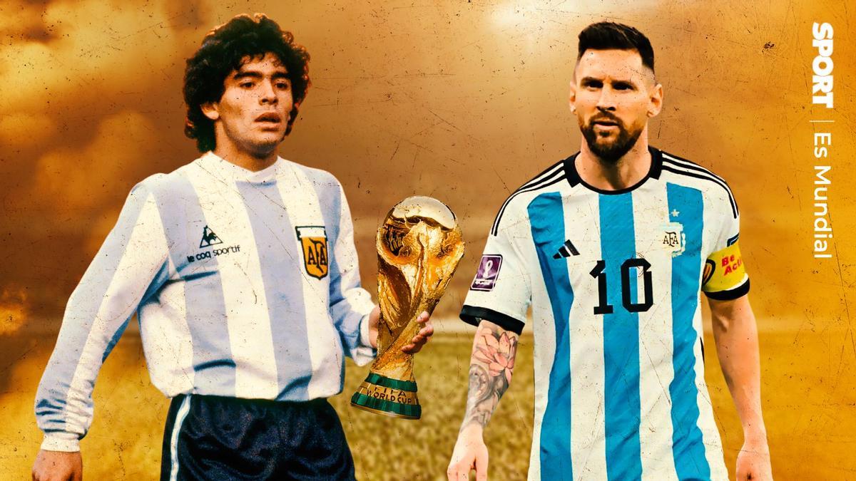 De Maradona 1986 a Messi 2022