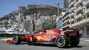 Ferrari brilla en els entrenaments de Mònaco