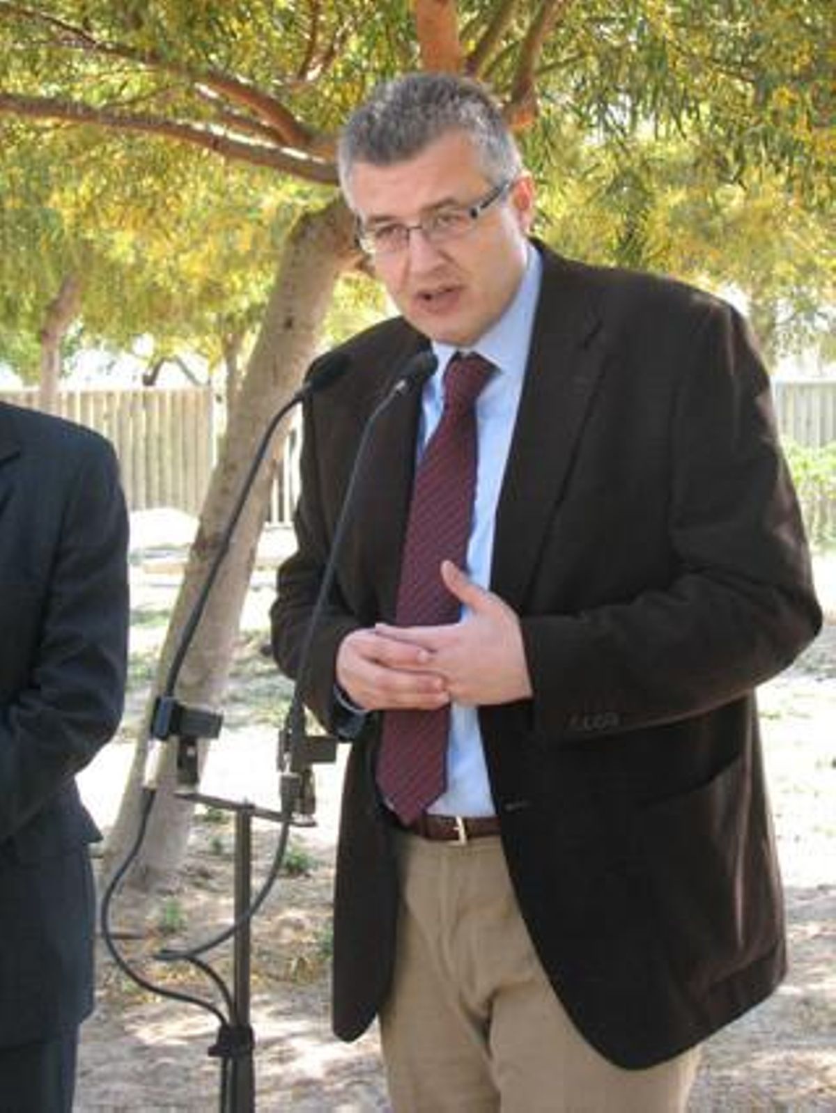 Joaquim Balsera en un acte públic. Joaquim Balsera en un acte públic.