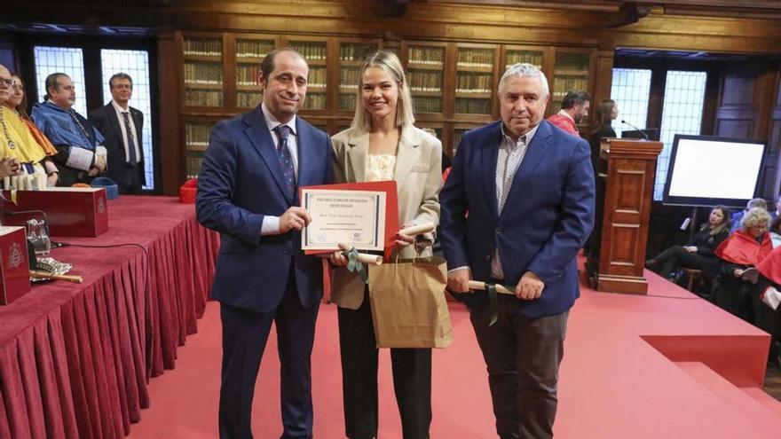 La galardonada, contenta de haber elegido &quot;la carrera adecuada&quot;