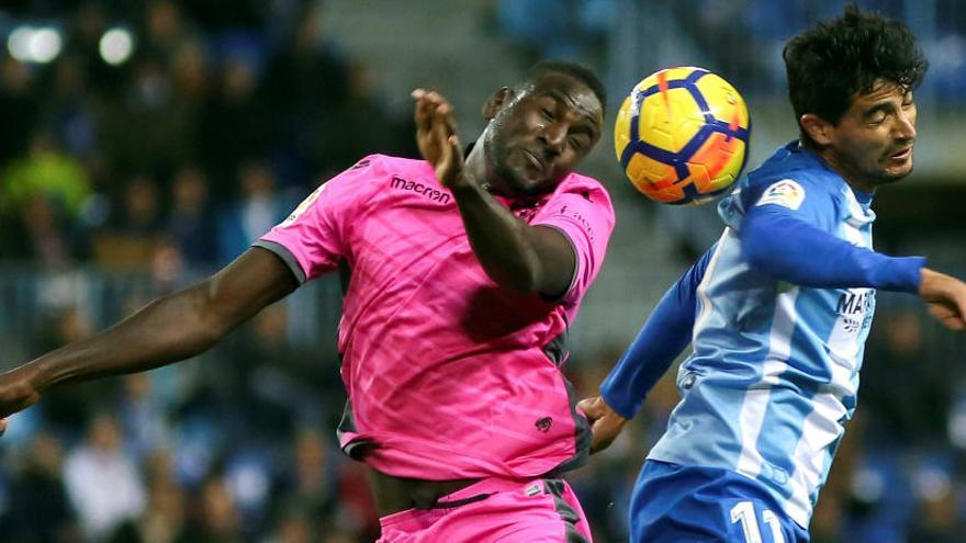 El Hacen debutó en LaLiga Santander en Málaga.