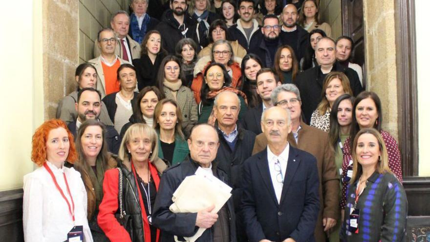 Acto de reconocimiento a las empresas, ayer, en el Liceo.   | // FDV