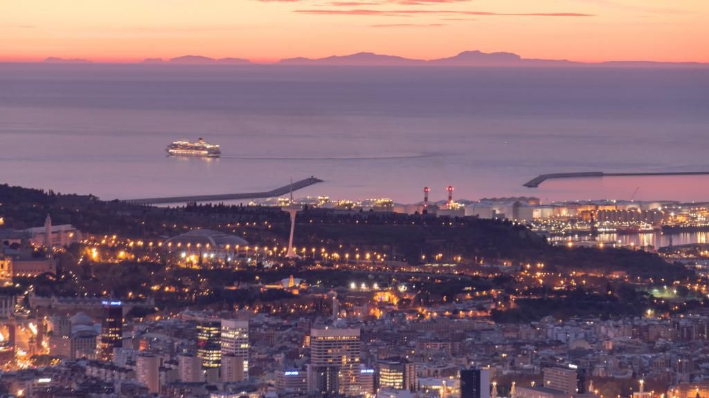 Espectacular vista de Mallorca tomada desde Barcelona