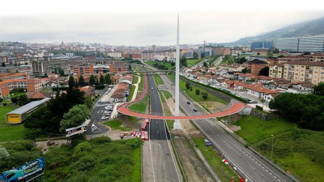 Inauguración del parque lineal de entrada a Oviedo por la "Y"