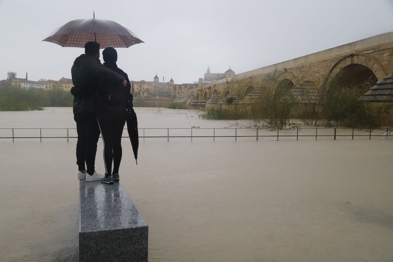 El Guadalquivir entra en el umbral naranja a su paso por Córdoba