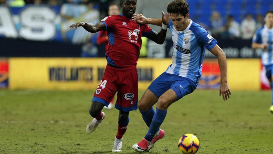 Imagen del Málaga-Numancia de la primera vuelta, que acabó 2-0