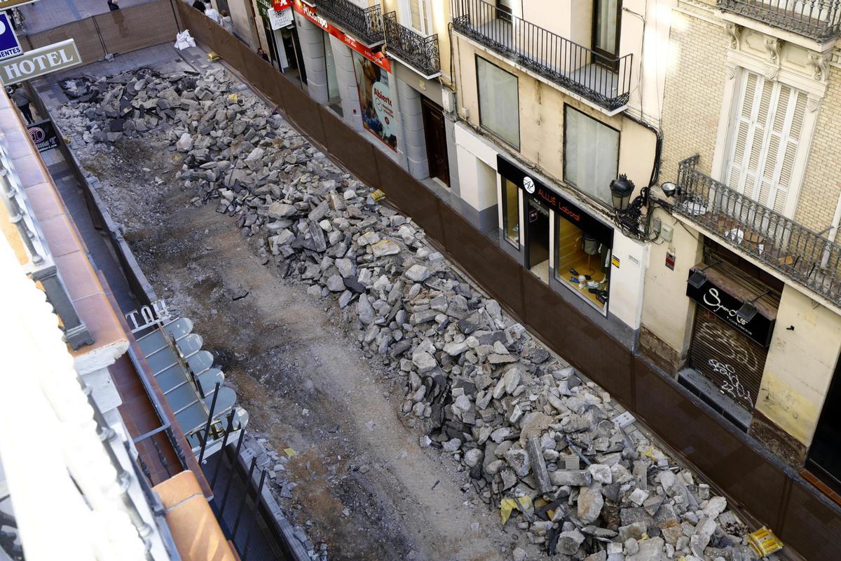 Adiós a la antigua calle Manifestación de Zaragoza: los primeros trabajos dejan estas imágenes