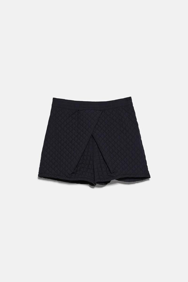 Shorts de tiro alto acolchados de Zara