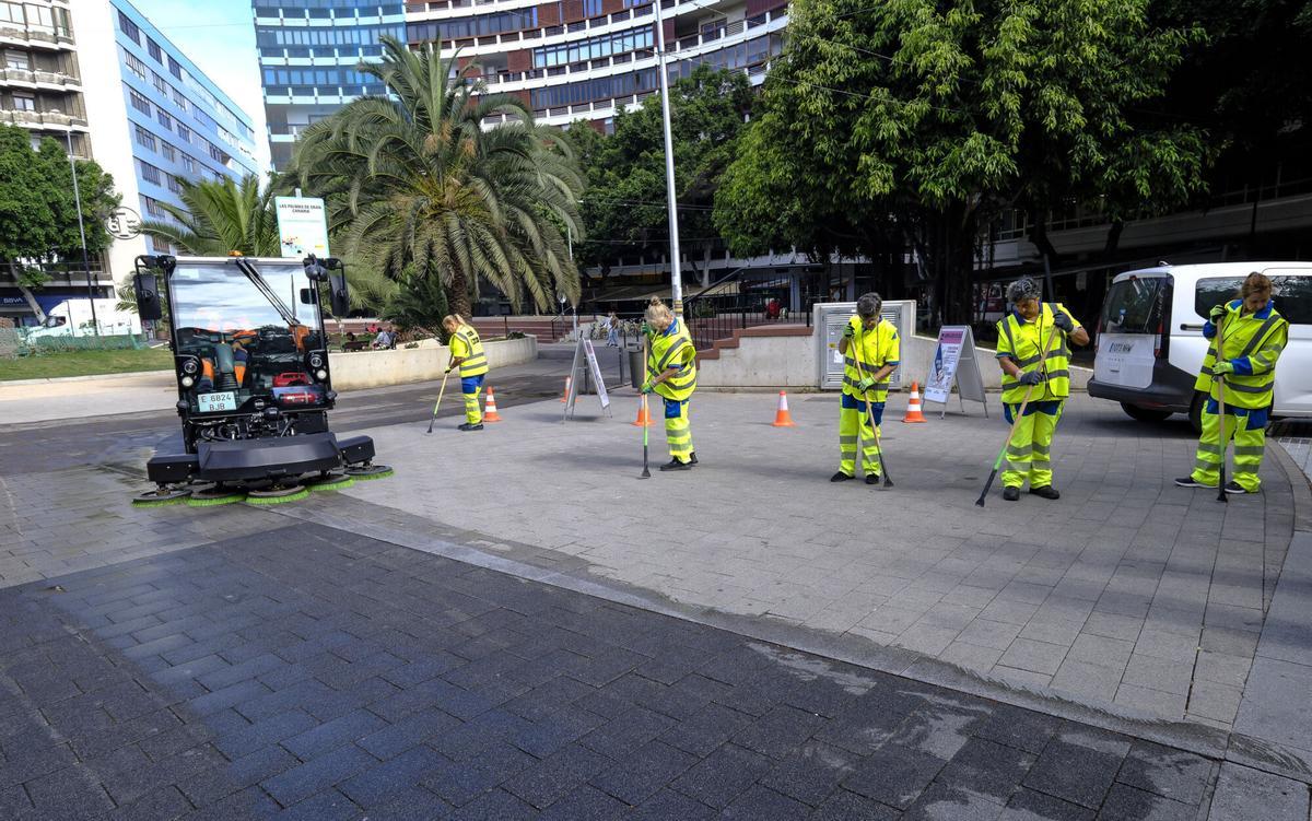 Retirada de chicles de las calles de Las Palmas de Gran Canaria