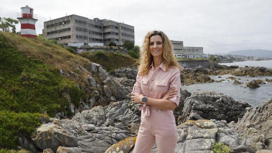 Rosa Figueroa, en la sede del Oceanográfico, en cabo Estai. // Ricardo Grobas