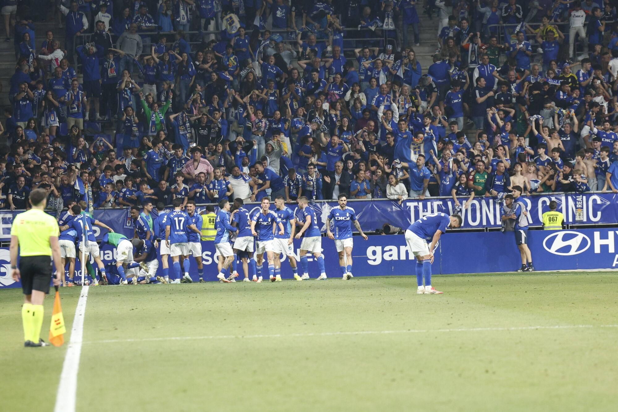 Así se vivió en el Carlos Tartiere la final del play-off entre el Real Oviedo y el Mirandés