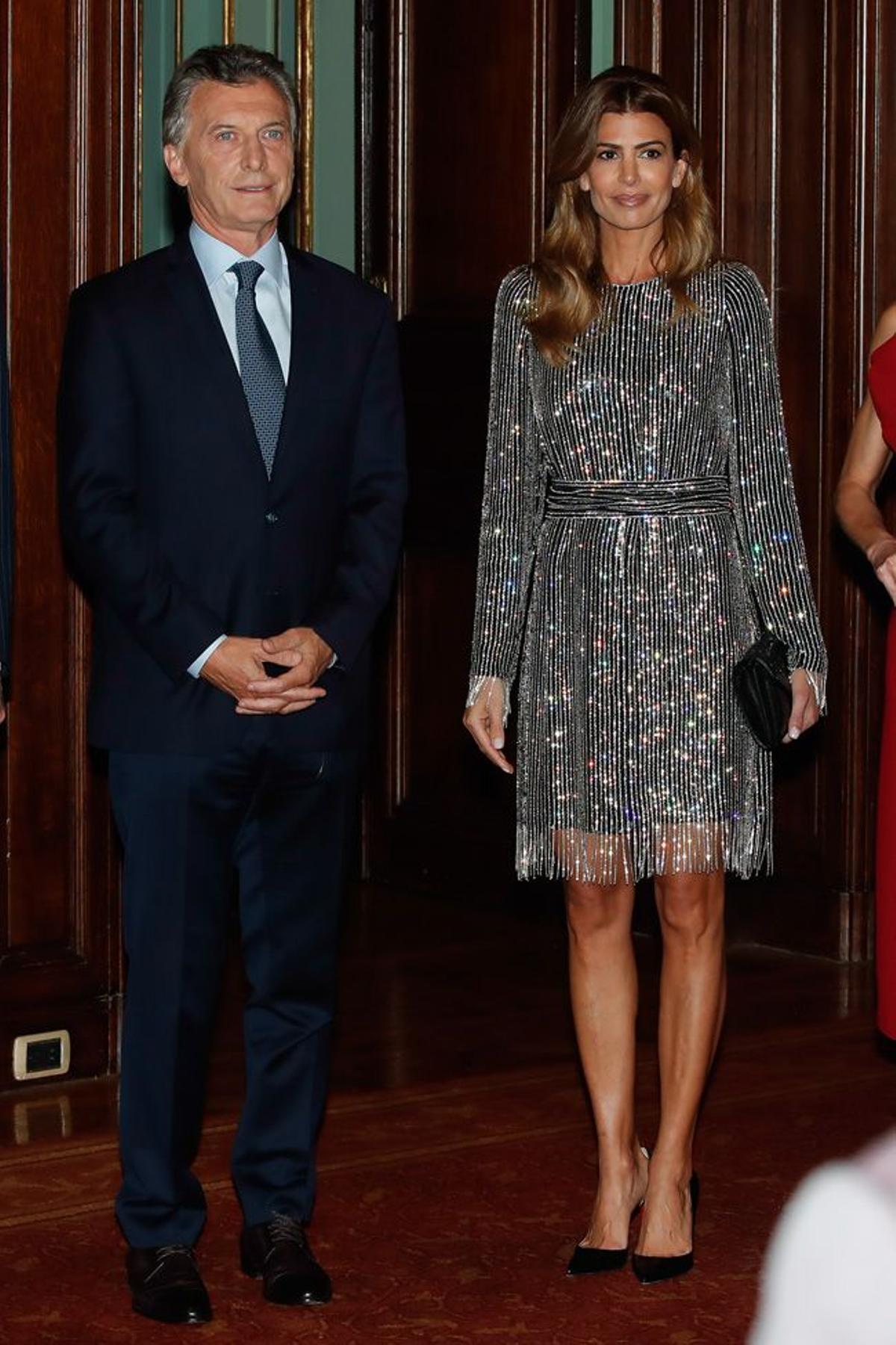 Juliana Awada junto a Mauricio Macri