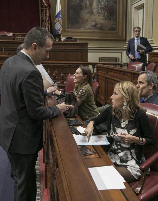 21/03/2017 POLÍTICA  debate de la nacionalidad celebrada en el parlamento de canarias con la intervención del presidente del gobierno Fernando Clavijo