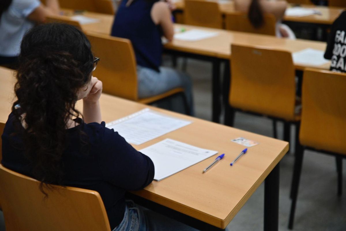 Alumnado en los exámenes de la PAU ordinaria en la UJI.