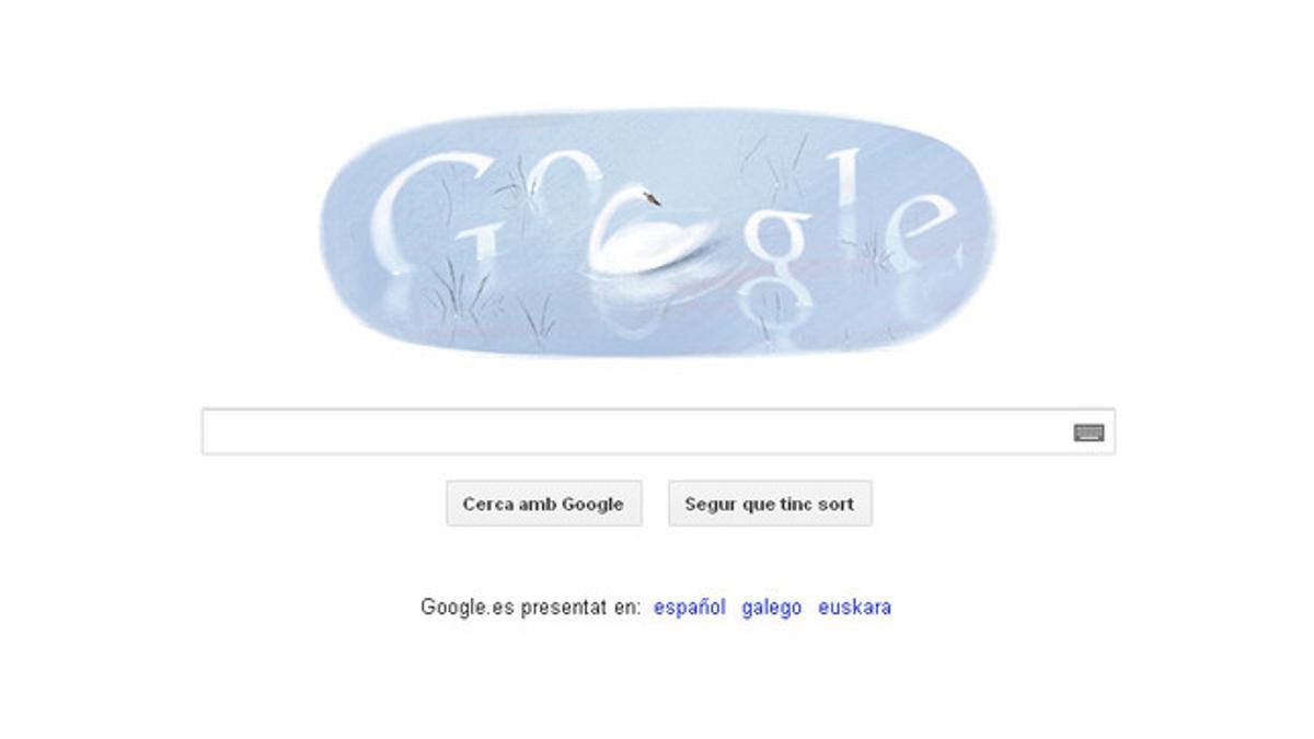 Doodle dedicado al poeta Rubén Darío