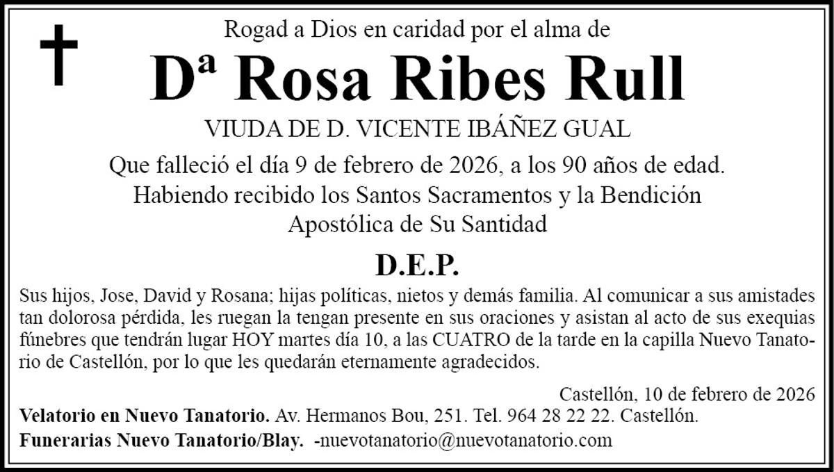 Dª Rosa Ribes Rull