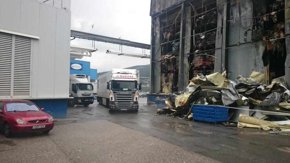 Primeros movimientos en Fandicosta tras el incendio // G.N.