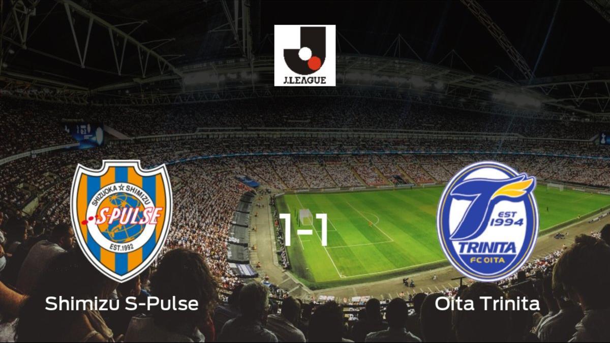 El Shimizu S-Pulse y el Oita Trinita solo suman un punto (1-1)