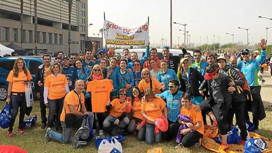 El CAM queda  a vuit segons del podi a la marató estatal de Sevilla