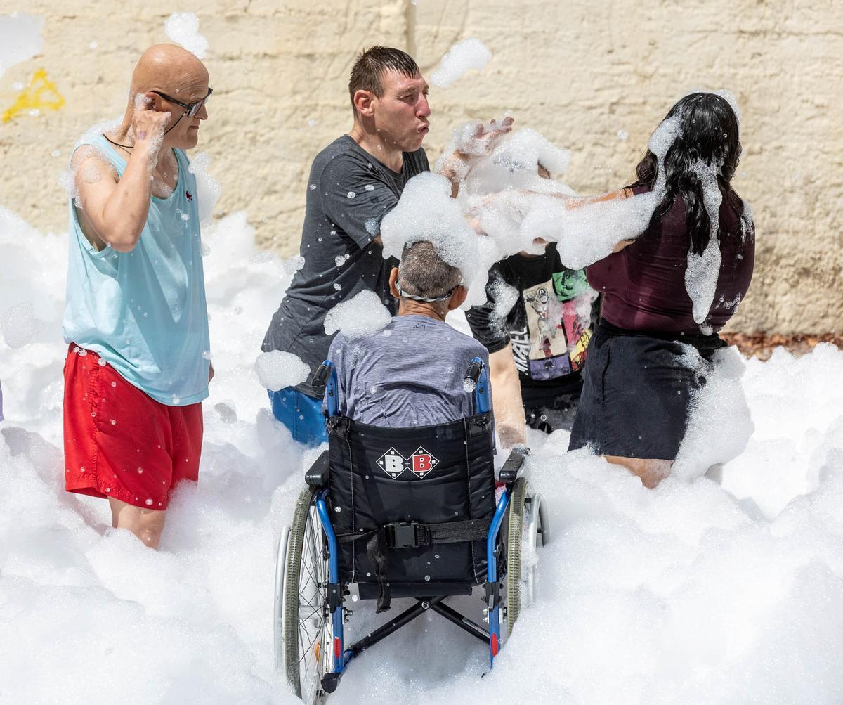 Las imágenes de la banyà de las fiestas de San Roque