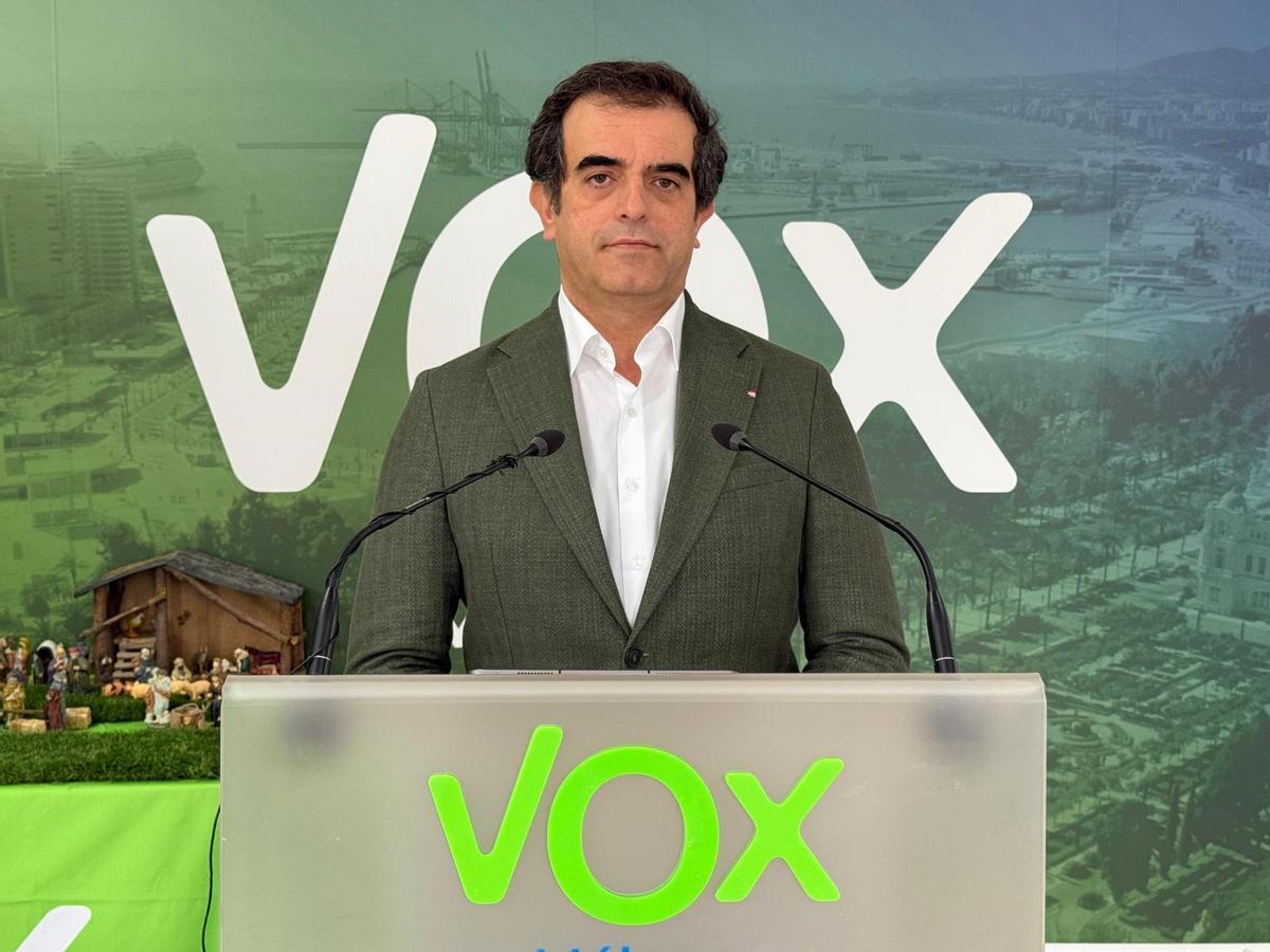 El candidato de Vox por Málaga a las elecciones andaluzas, Antonio Sevilla, en una imagen de archivo.