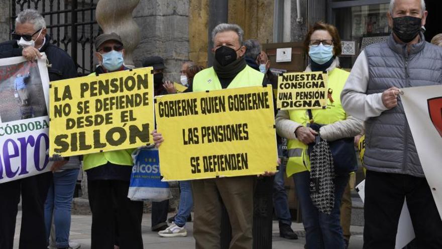 Concentración por unas pensiones mínimas en Córdoba.