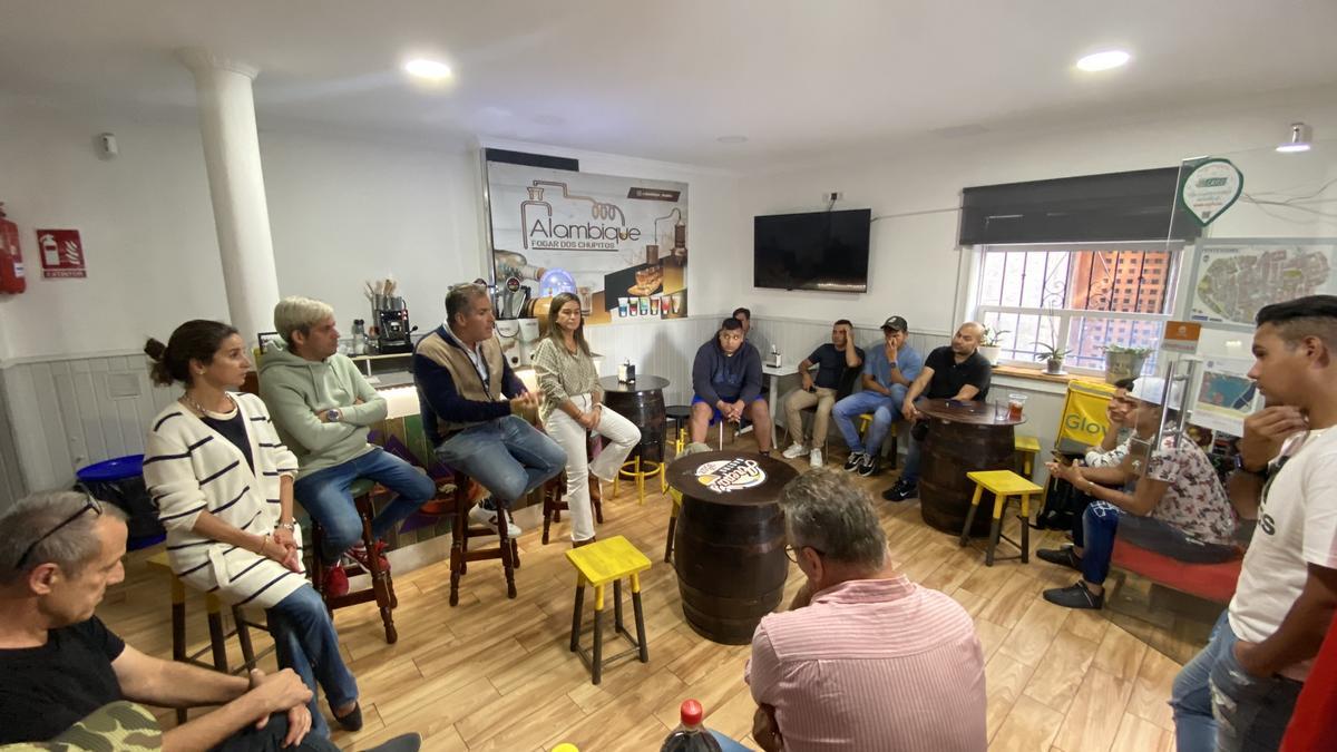 Reunión del PP con los repartidores