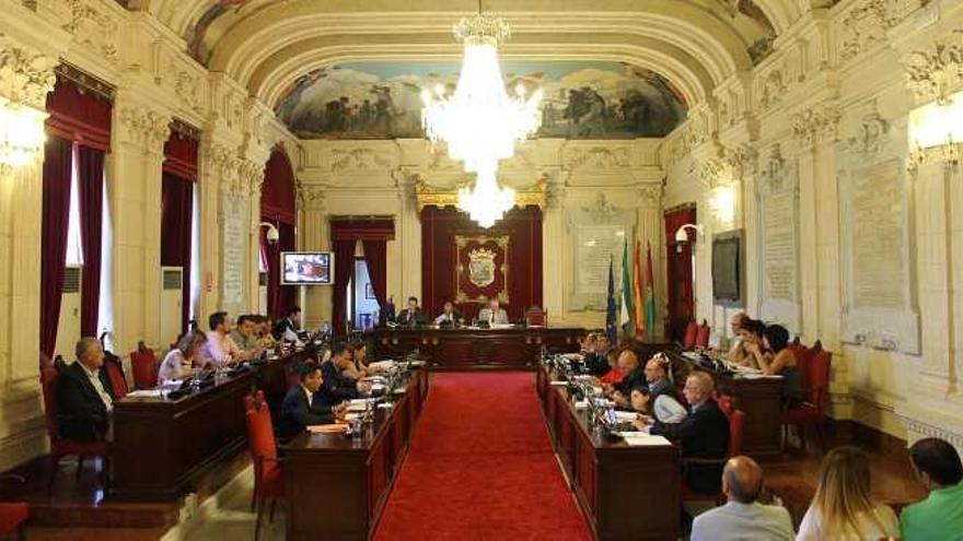 Una imagen de un pleno de esta legislatura en el Ayuntamiento.