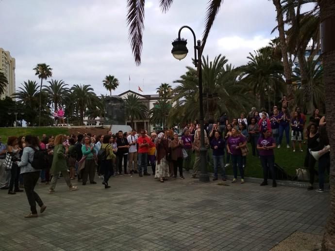 Concentración en la Plaza de La Feria por la libertad provisional de 'La Manada'