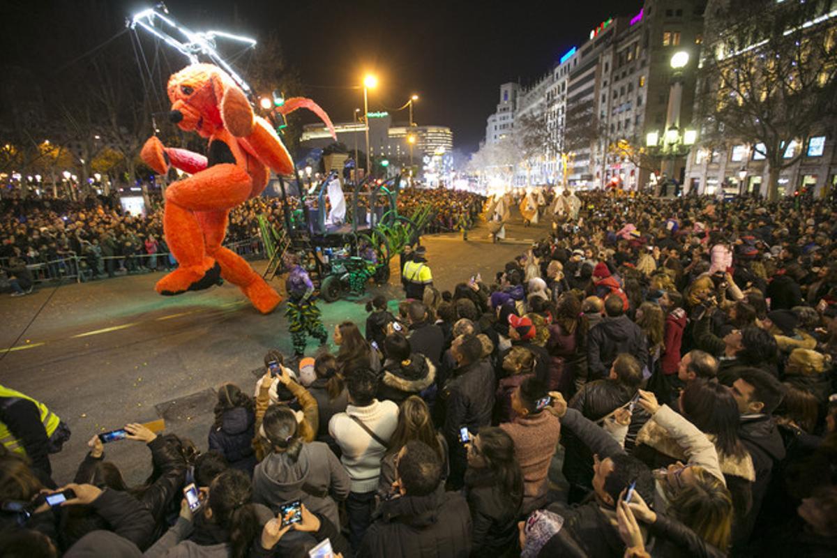 La cavalcada dels Reis d’Orient a Barcelona.